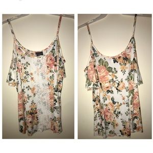 Floral off the shoulder blouse
